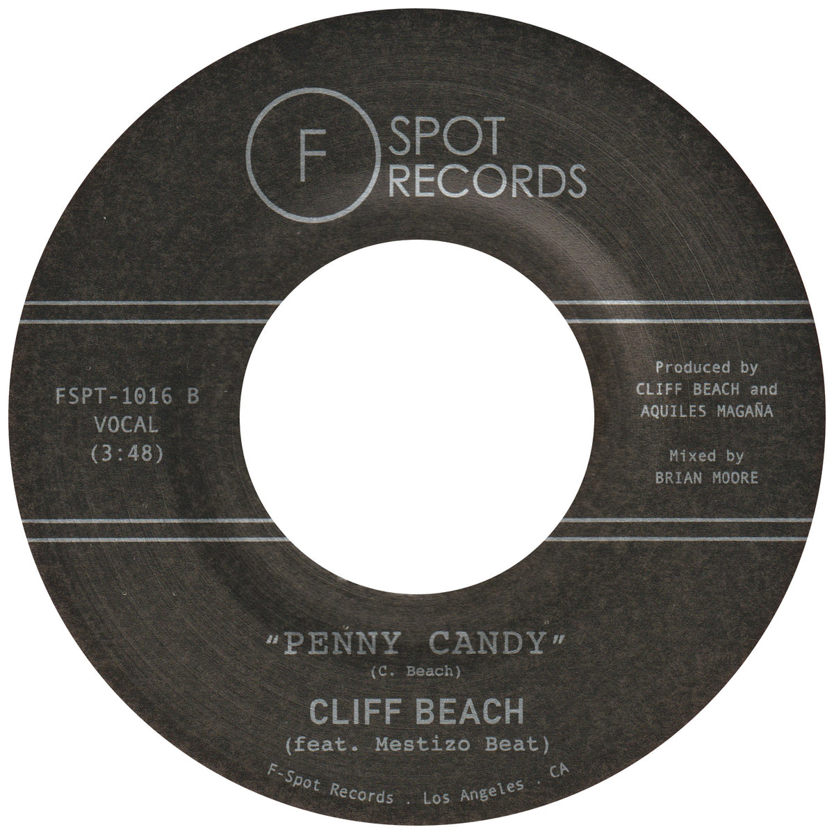 CLIFF BEACH (feat. Mestizo Beat) - Confident b/w Penny Candy – F 
